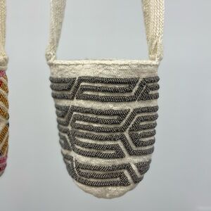Beaded Geometric Pattern Bag